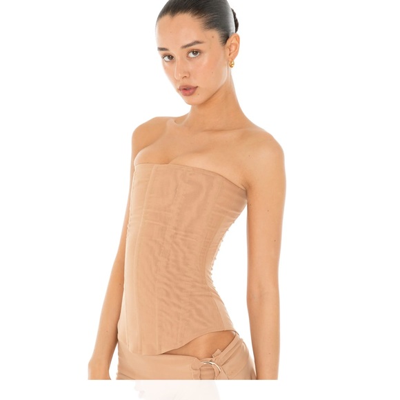 ARE YOU AM I Strapless Nude Bandeau
